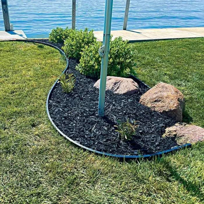Lawn and landscape bed